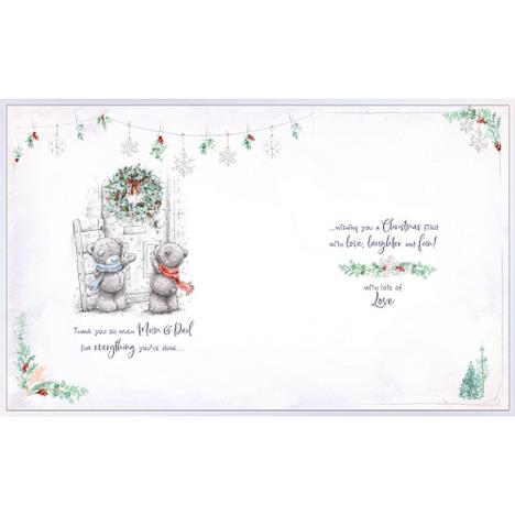 Mum & Dad Tatty Teddy Posting Letter Handmade Me to You Bear Christmas Card Extra Image 1